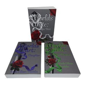 Worlds Apart/Collide/Unite Mafia Series Romance Set Paula Franklin PB Rare Cover